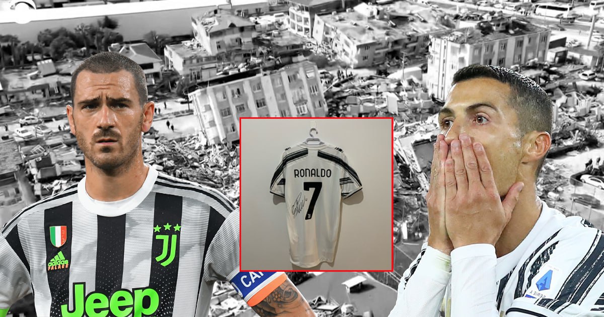 ជួយគ្នាក្នុងគ្រាអាសន្ន ! Ronaldo និង Bonucci បរិច្ចាគអាវដែលមានហត្ថលេខា ដើម្បីដាក់ដេញថ្លៃយកថវិកាជួយប្រជាជនតួកគី ដែលរងផលប៉ះពាល់ដោយសាររញ្ជួយដី