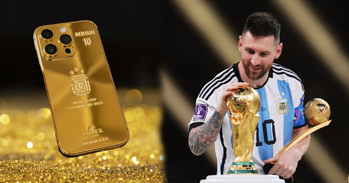 ញ៉ាក់សាច់ ! Messi ចាយលុយជាង ២១ម៉ឺនដុល្លារ ទិញ iPhone 14 ស្រោបមាសចំនួន ៣៥គ្រឿង ជូនមិត្តរួមក្រុមអាហ្សង់ទីន ដែលបានឈ្នះពាន World Cup ២០២២