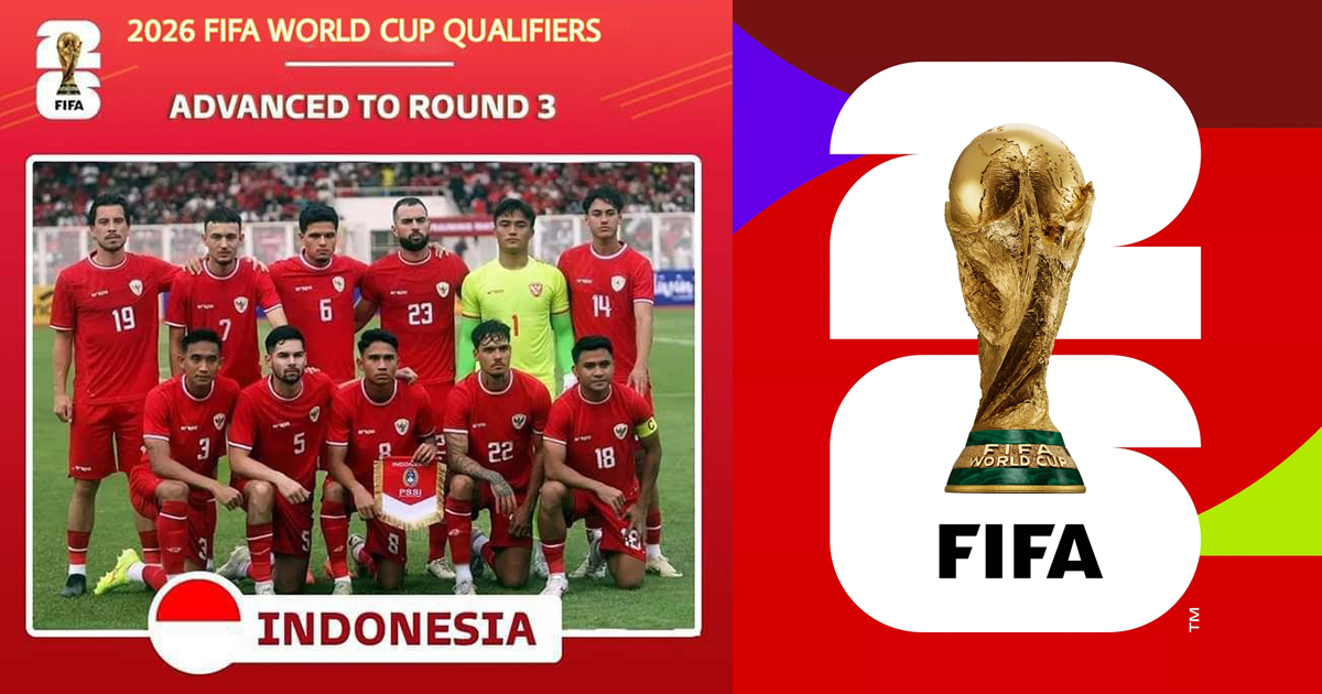 ខ្លាំងមែន! ឥណ្ឌូនេស៊ី ជាក្រុមអាស៊ានតែមួយគត់កក់កៅអីទៅជុំទី៣ សម្រាប់វគ្គជម្រុះបាល់ទាត់ពិភពលោកឆ្នាំ ២០២៦