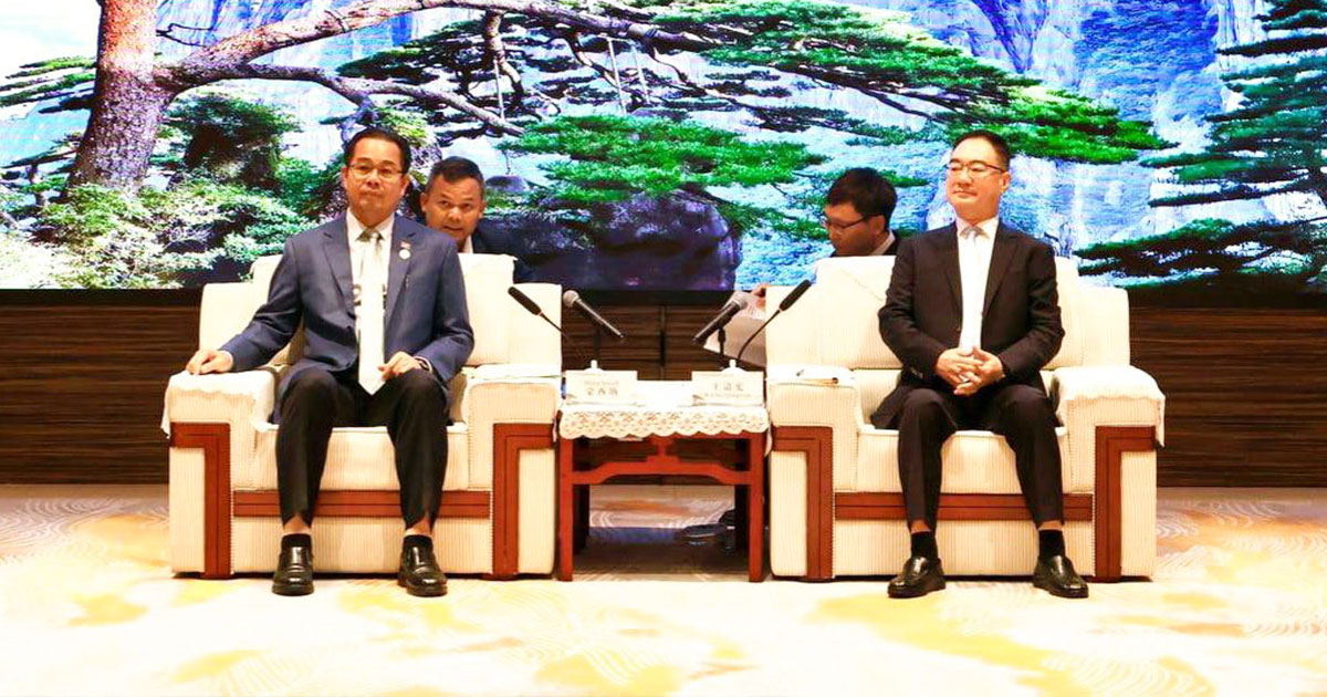 លោក ម៉ាង ស៊ីណេត ស្នើខេត្តអានហ៊ួយ របស់ចិនជួយជំរុញវិនិយោគគិន និងភ្ញៀវទេសចរមកកាន់ខេត្តព្រះសីហនុច្រើនថែមទៀត