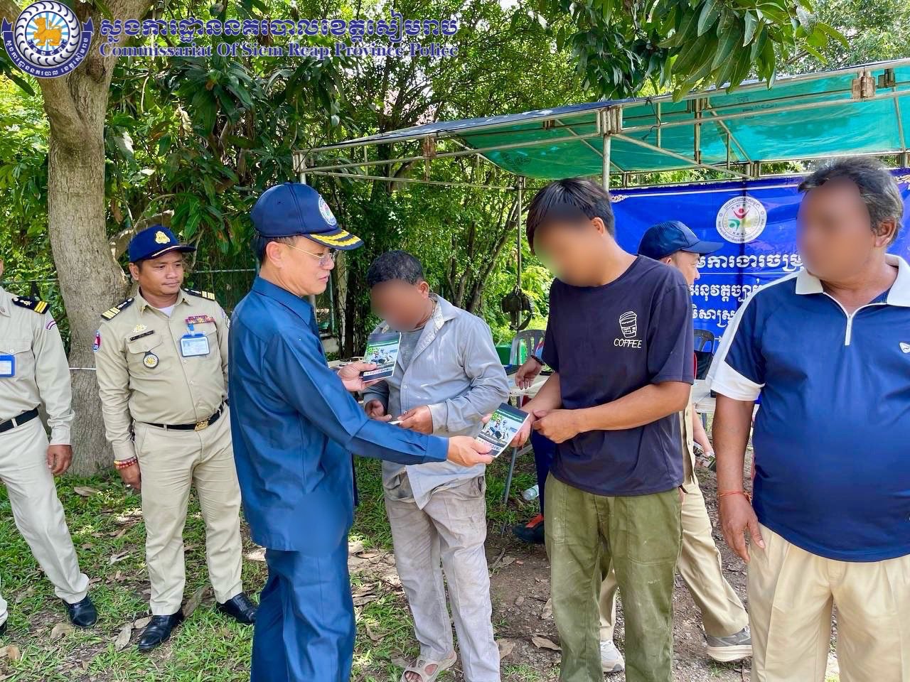 សមត្ថកិច្ចខេត្តសៀមរាបចុះអនុវត្តរឹតបន្តឹងច្បាប់ចរាចរណ៍ផ្លូវគោកនៅលើដងផ្លូវជាតិលេខ៦