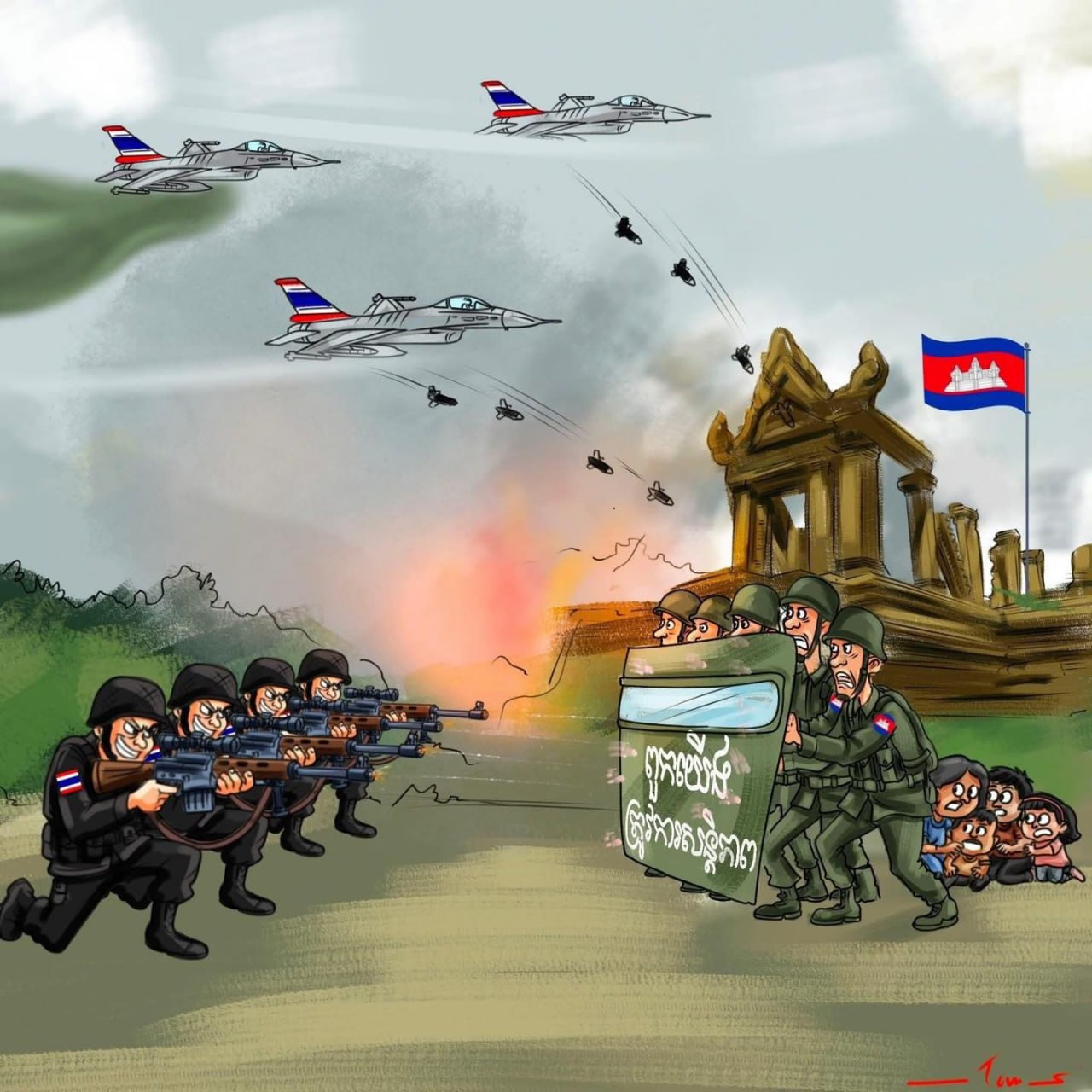 មតិ៖ សង្គ្រាមព្រំដែន កងទ័ពកម្ពុជាមានប្រៀបលើកងទ័ពថៃ