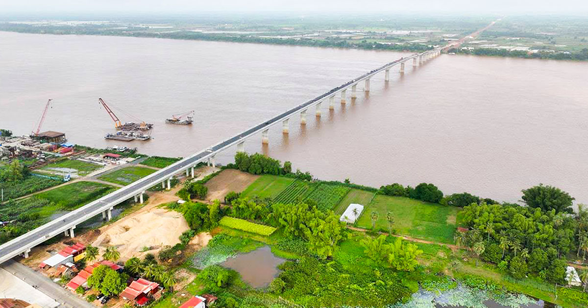 ស្ពានមិត្តភាពកម្ពុជា-ចិន មេគង្គក្រចេះបើកឱ្យដំណើការឆ្លងកាត់បណ្តោះអាសន្នក្នុងឱកាសបុណ្យកាន់បិណ្ឌ និងភ្ជុំបិណ្ឌ