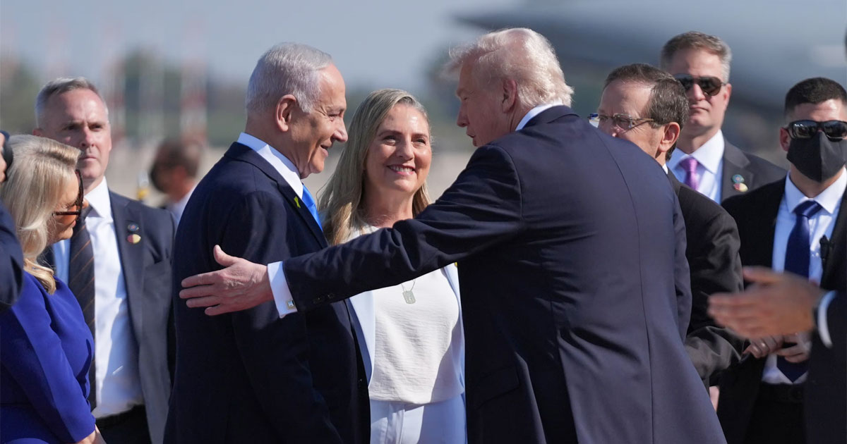 លោក Trump បានទៅដល់ប្រទេសអ៊ីស្រាអែលនៅថ្ងៃចន្ទនេះ