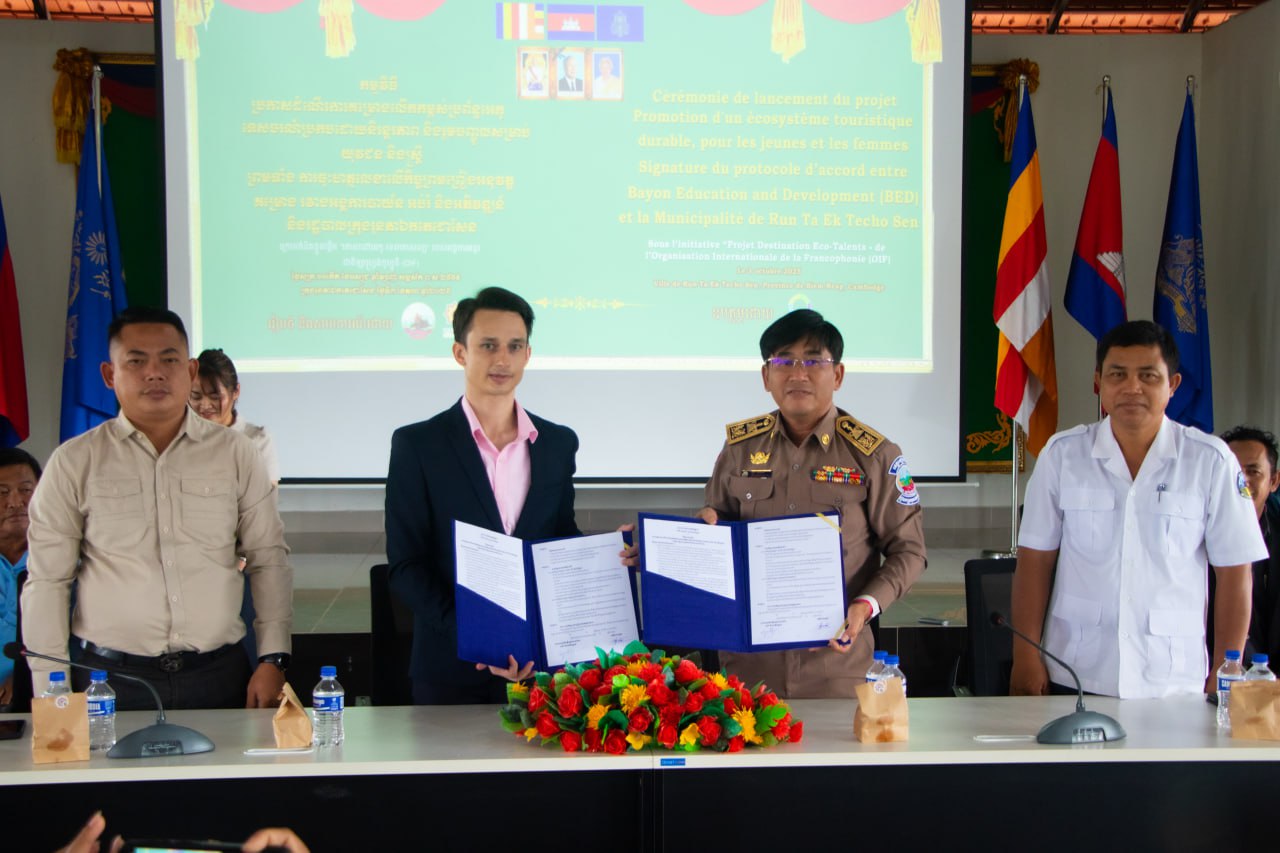 អង្គការបាយ័ន និងរដ្ឋបាលក្រុងរុនតាឯក អនុវត្តគម្រោងអេកូទេសចរណ៍ប្រកបដោយនិរន្តរភាពនៅក្នុងក្រុង
