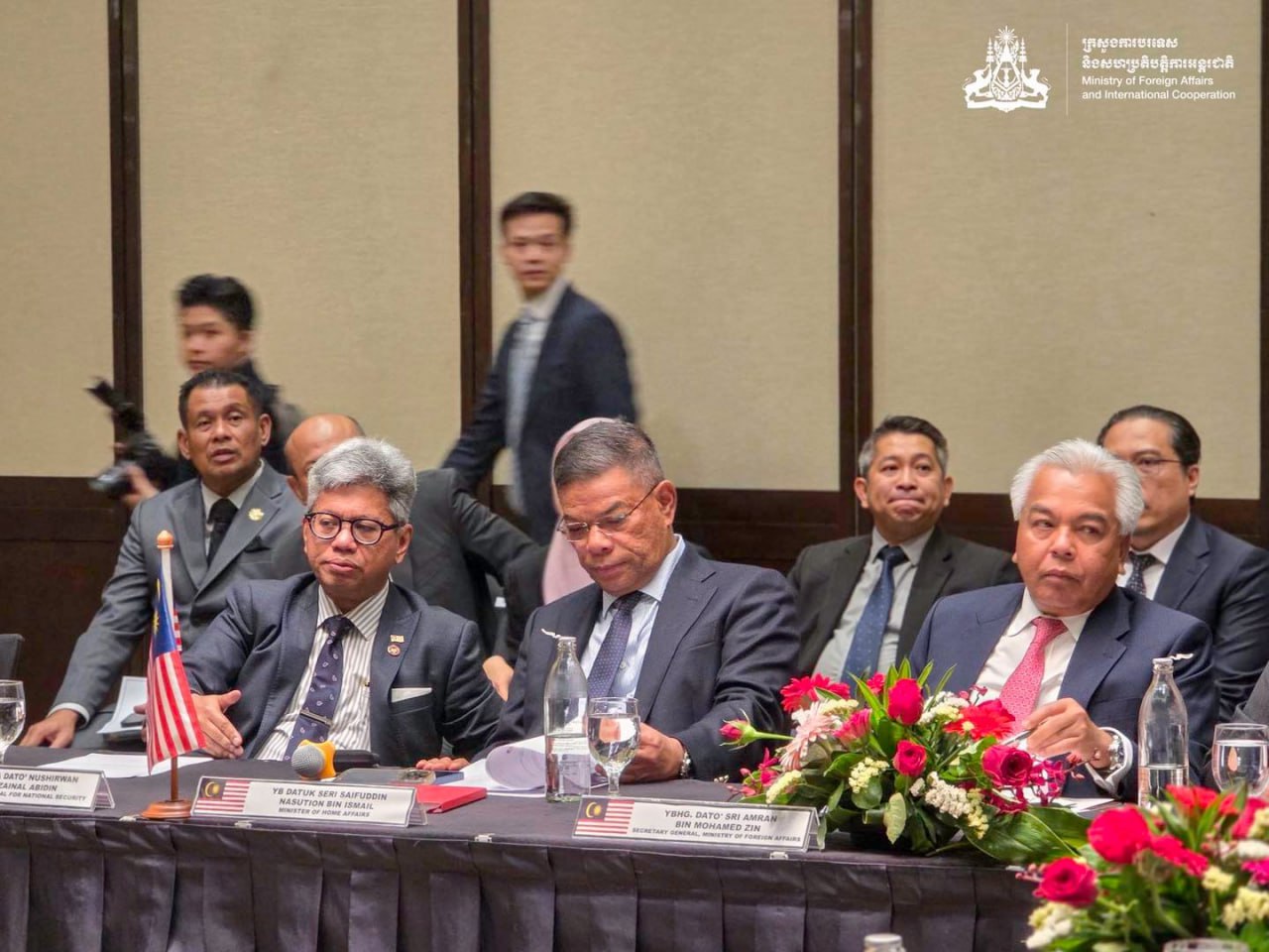 មន្ត្រីកម្ពុជា ថៃ ម៉ាឡេស៊ី និងសហរដ្ឋអាមេរិកបើកកិច្ចប្រជុំចតុភាគីដើម្បី ដោះស្រាយជម្លោះព្រំដែនកម្ពុជា-ថៃដោយសន្តិវិធី