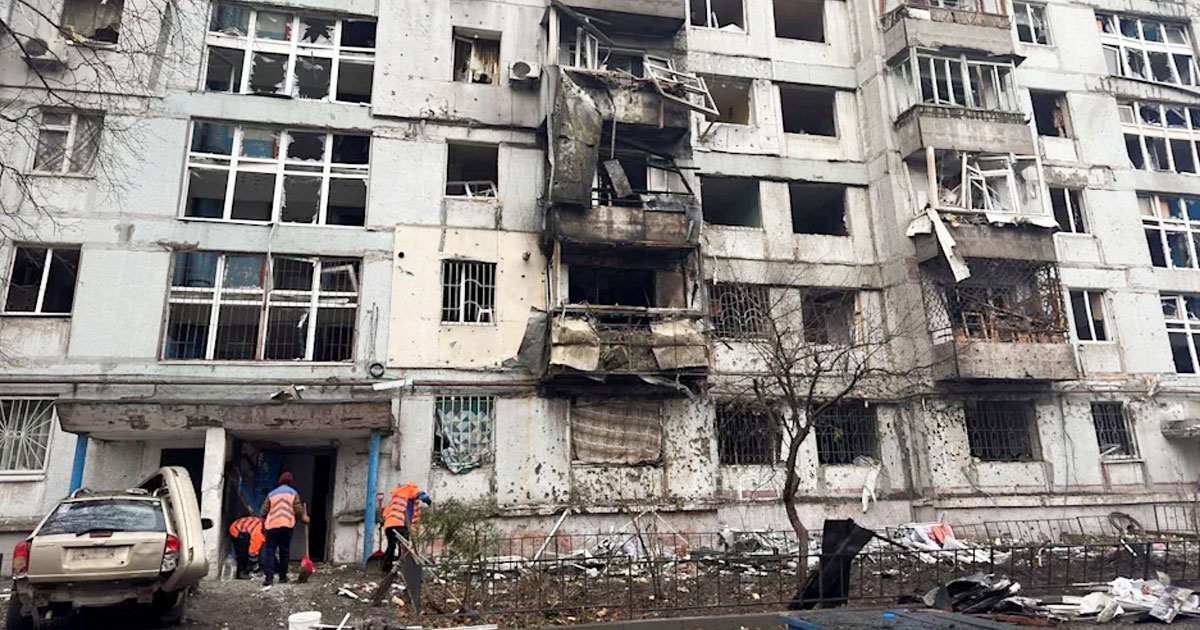 រុស្ស៊ីវាយប្រហារផ្លូវអាកាសលើទីក្រុងគៀវបណ្តាលឱ្យមានមនុស្ស ៦ នាក់ស្លាប់ និងរងរបួសជាច្រើននាក់