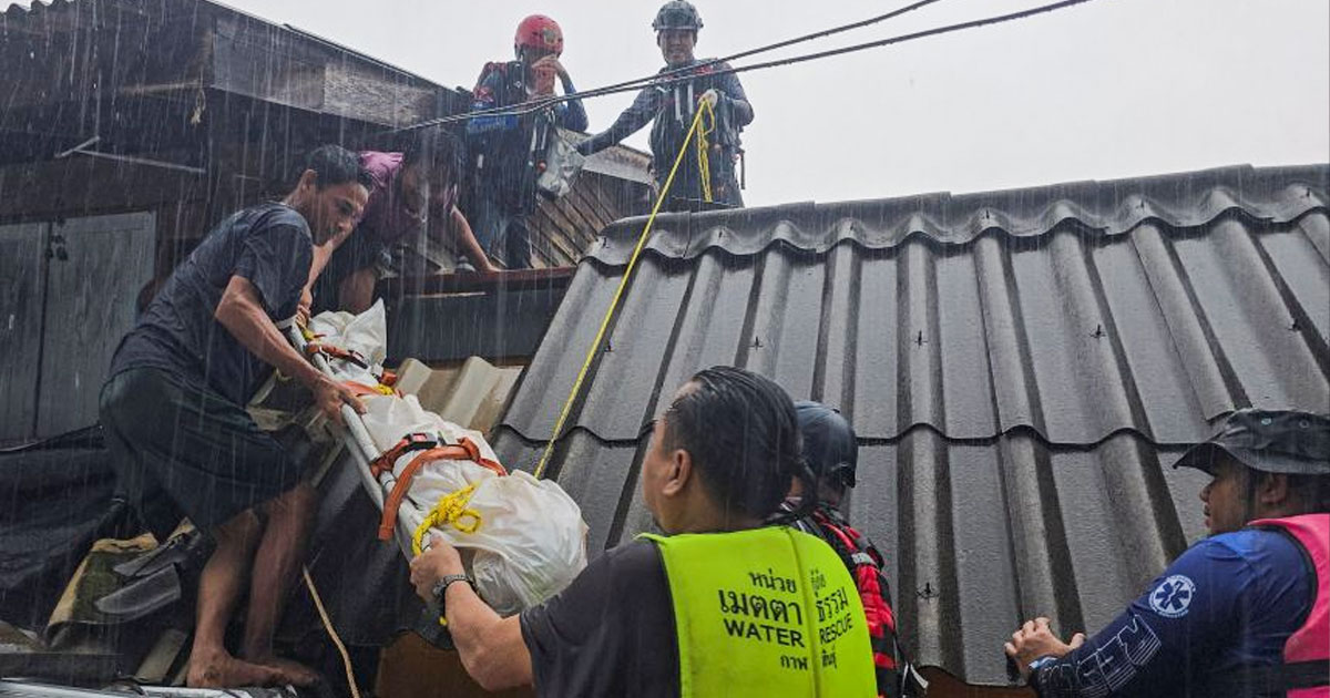 ប្រទេសថៃរងនូវទឹកជំនន់ធ្ងន់ធ្ងរបំផុតក្នុងរយៈពេល ៣០០ឆ្នាំ វាយប្រហារភាគខាងត្បូង