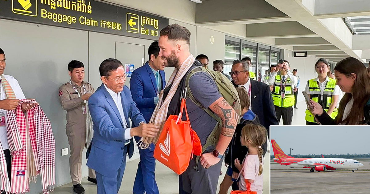 កម្ពុជាស្វាគមន៍ការហោះហើរត្រង់ដំបូងរបស់ក្រុមហ៊ុនអាកាសចរណ៍ Firefly