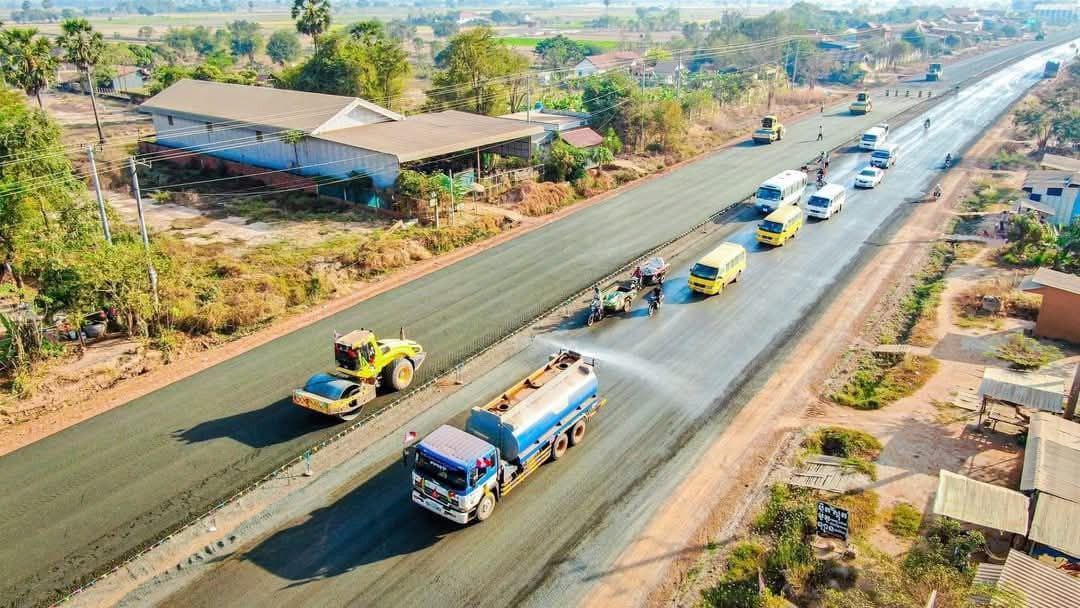 ផ្លូវជាតិលេខ៧(ស្គន់-កំពង់ចាម)សម្រេច៧០%ហើយ