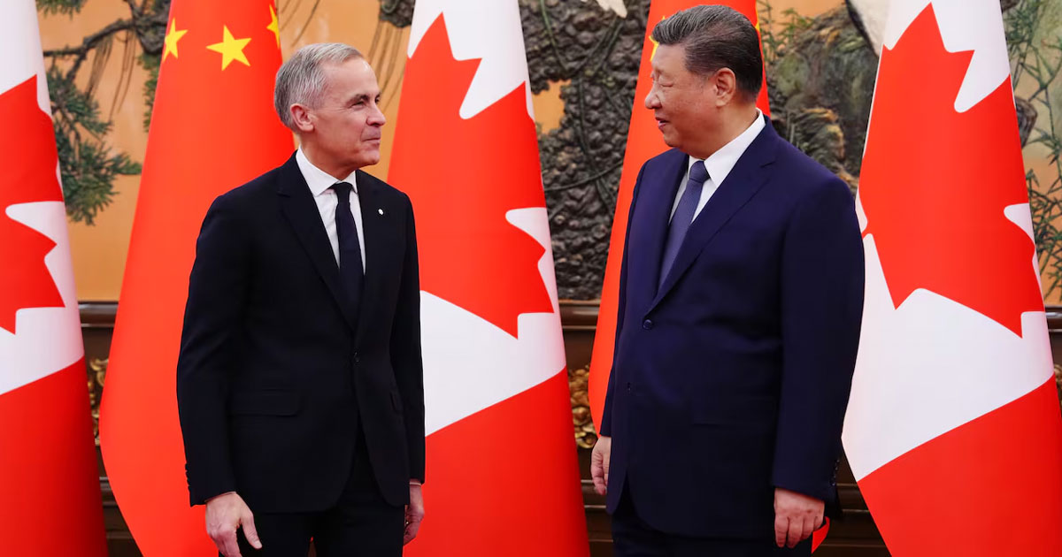 នាយករដ្ឋមន្ត្រីកាណាដាបដិសេធបន្តកិច្ចព្រមព្រៀងពាណិជ្ជកម្មសេរីជាមួយចិន ក្រោយមានសម្ពាធពន្ធគយពីលោក ត្រាំ