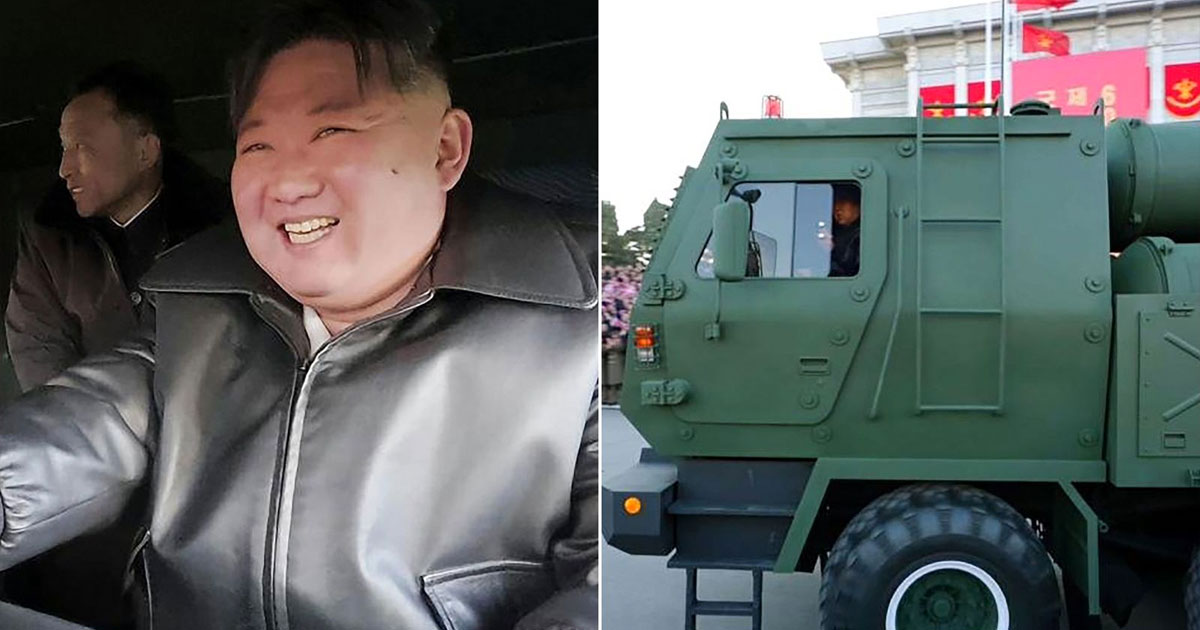 កូរ៉េខាងជើងបង្ហាញវត្តមានលោក Kim Jong Un ជិះរថយន្តបាញ់គ្រាប់រ៉ុក្កែតចល័ត