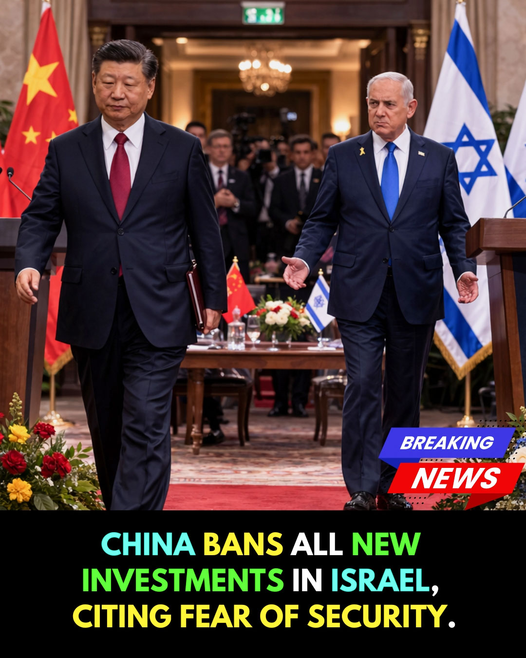 ចិនផ្អាកការវិនិយោគថ្មីនៅអ៊ីស្រាអែល ដោយសារព្រួយបារម្ភផ្នែកសន្តិសុខ