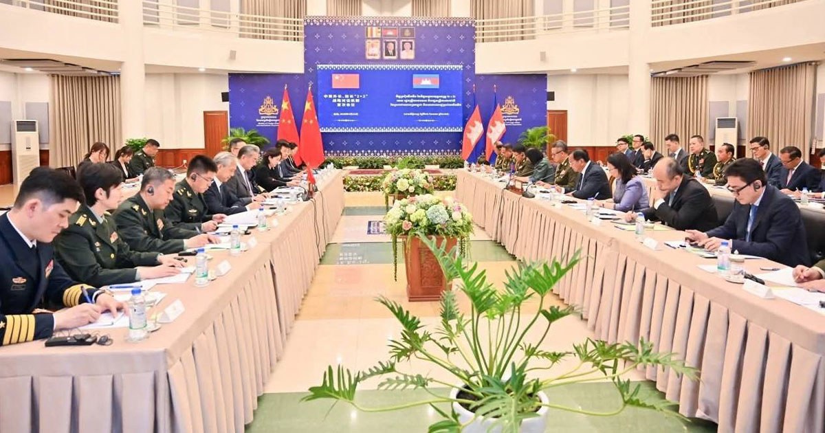 ចិនបង្ហាញពីការគាំទ្រលើវិស័យយោធា និងធ្វើទំនើបកម្មយោធាកម្ពុជាដែលនឹងពង្រឹងខឿនការពារជាតិ ដែនទឹក ដែនគោក និងដែនអាកាស