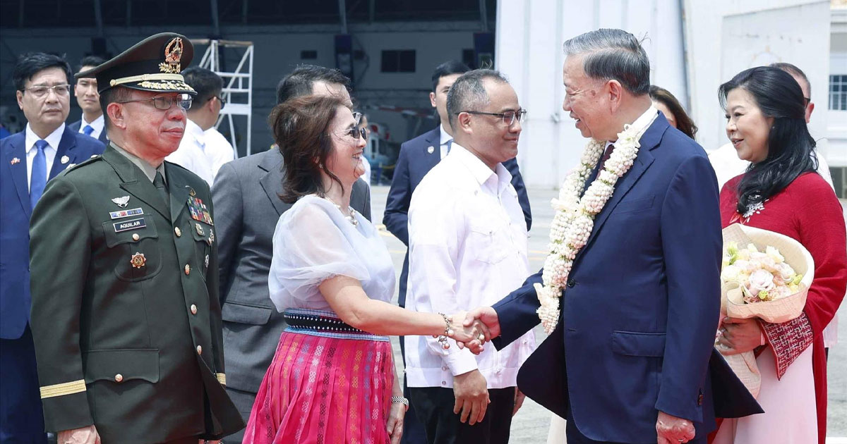 ## ប្រធានរដ្ឋវៀតណាម លោក តូ ឡឹម អញ្ជើញដល់ហ្វីលីពីន ដើម្បីបំពេញទស្សនកិច្ចផ្លូវរដ្ឋ