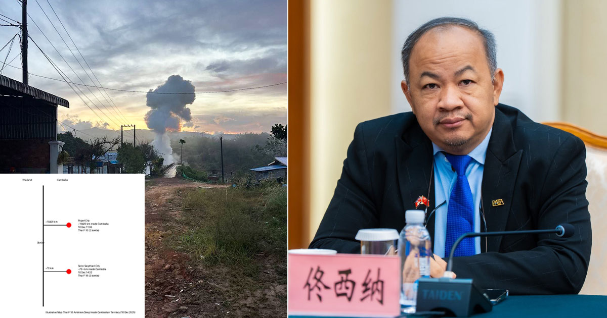 Bombed in Daylight: Thailand’s F-16s Strike 70 Kilometers Inside Cambodia