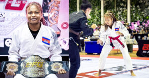 រំភើបណាស់! កីឡាការិនីជឺជីតស៊ូកម្ពុជា ម៉ាប់ សុខហួយ ដណ្ដើមបានខ្សែក្រវាត់មួយគ្រឿង ក្នុងព្រឹត្តិការណ៍ AFG Open Championship