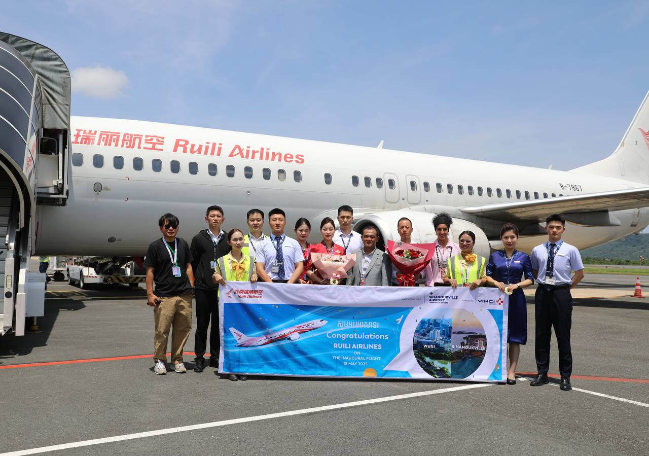 ជើងហោះហើរត្រង់រវាងក្រុង Wuxi និងក្រុងព្រះសីហនុ បើកដំណើរការជាថ្មី